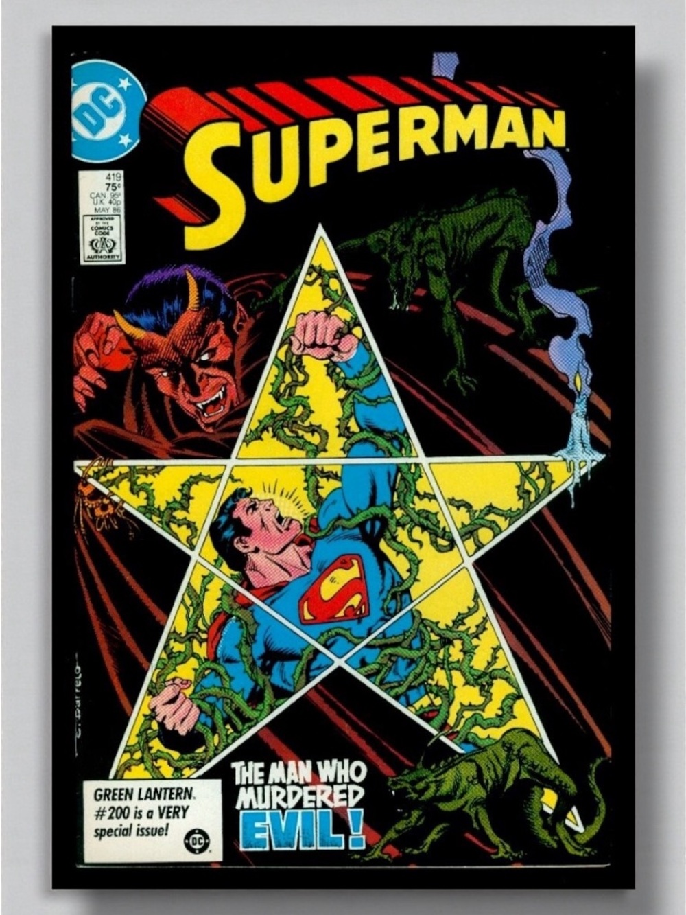 Superman #419 DC Comics May 1986 Vintage Comic Book | Excellent Condition